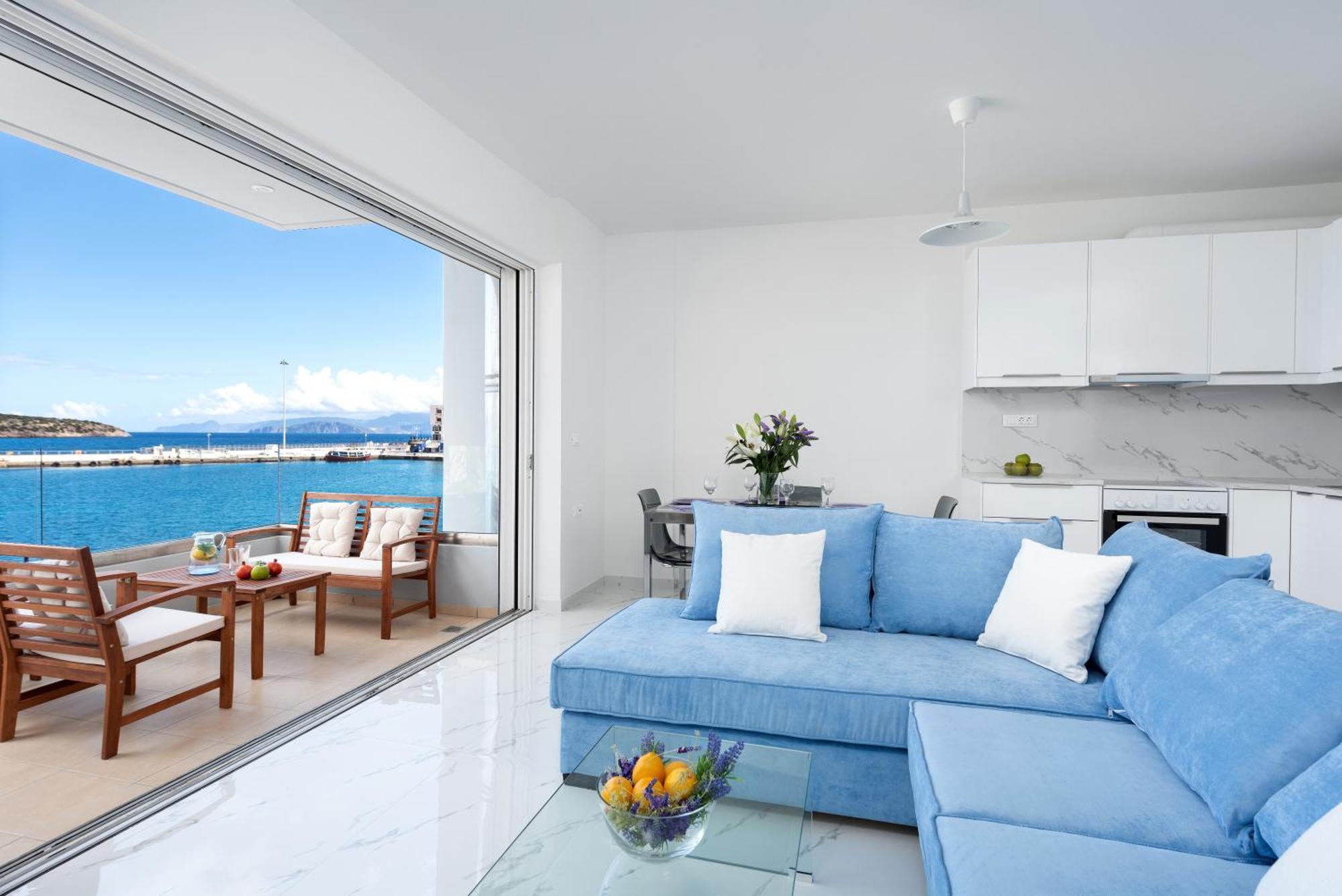 Sea View Bliss 2Br Agios Getaway Apartment Agios Nikolaos  Bagian luar foto