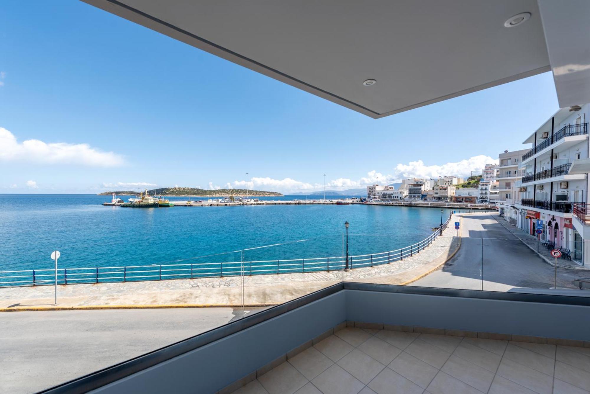 Sea View Bliss 2Br Agios Getaway Apartment Agios Nikolaos  Bagian luar foto