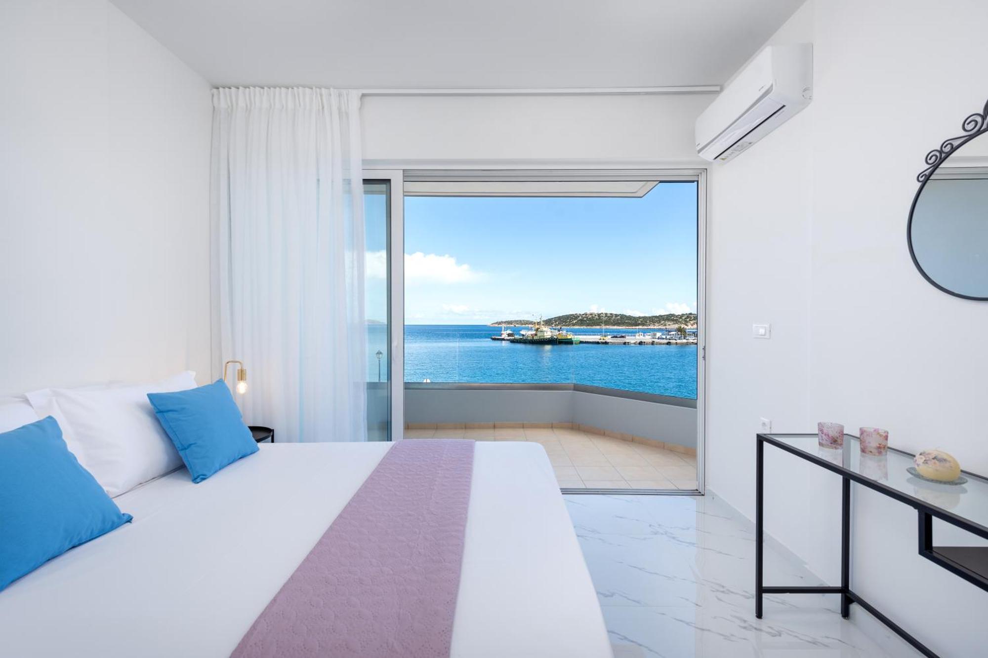 Sea View Bliss 2Br Agios Getaway Apartment Agios Nikolaos  Bagian luar foto