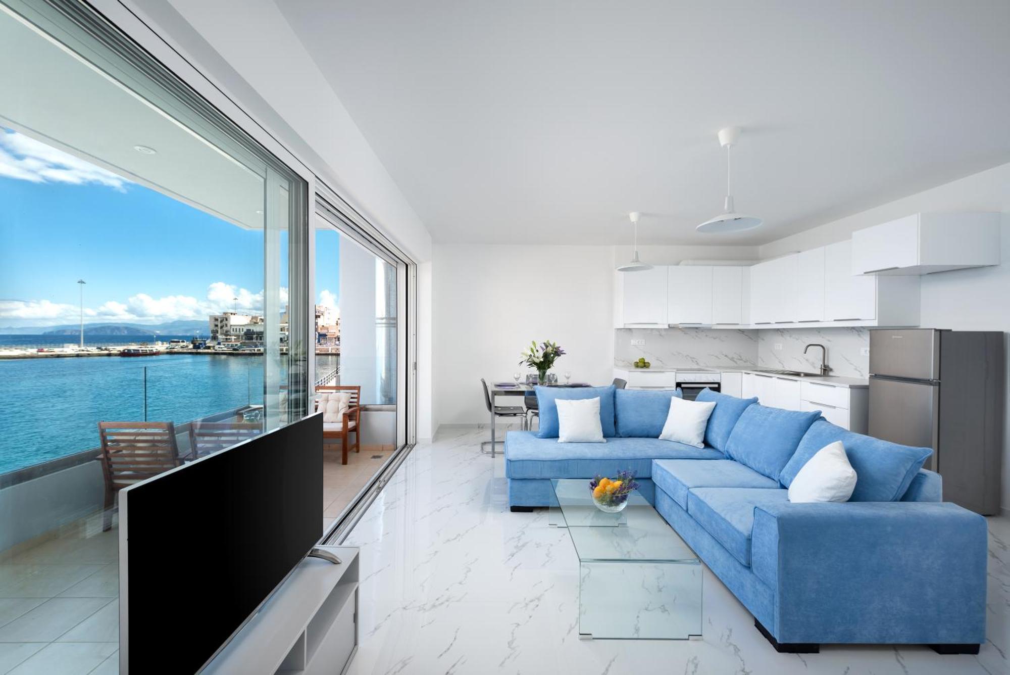 Sea View Bliss 2Br Agios Getaway Apartment Agios Nikolaos  Bagian luar foto