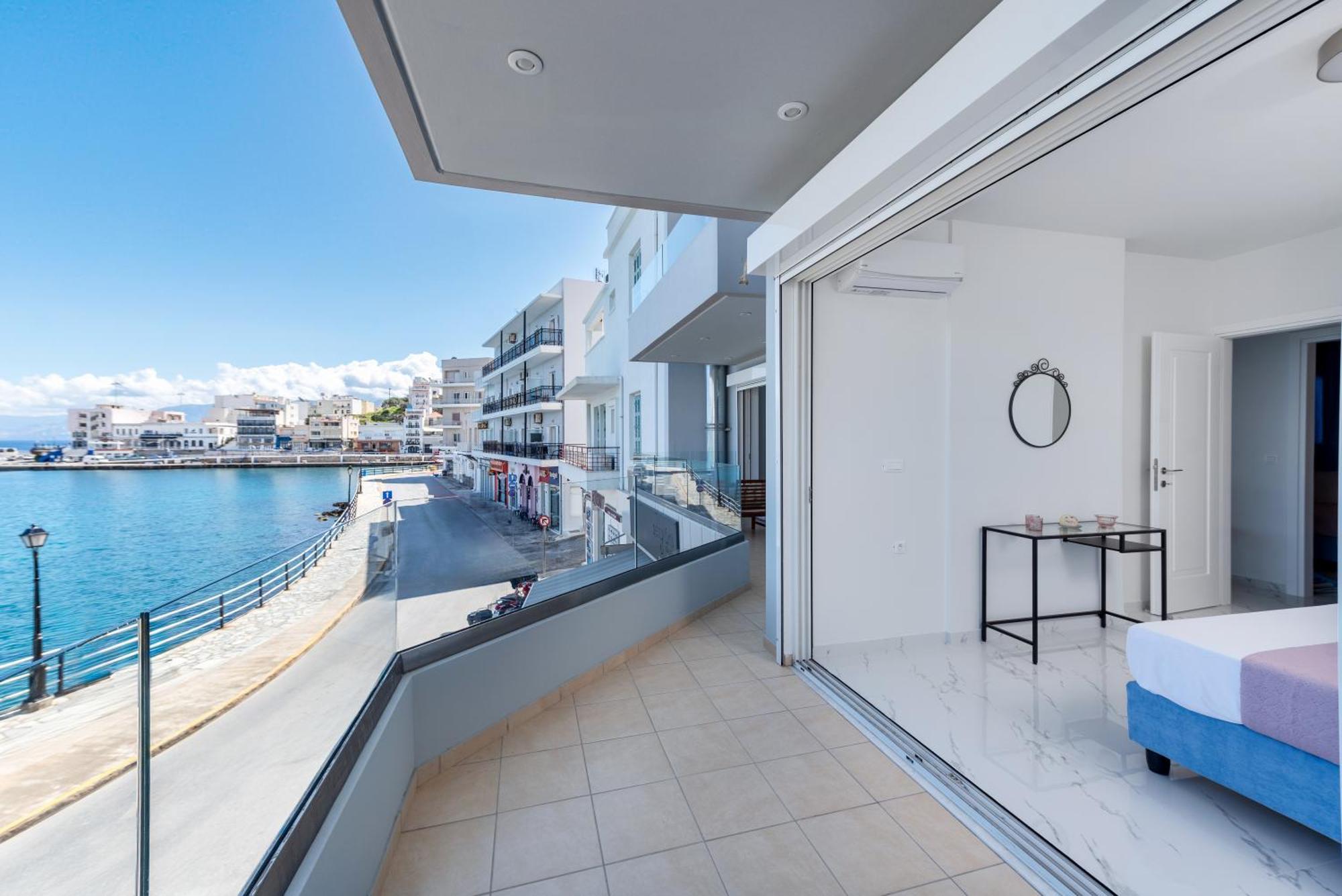 Sea View Bliss 2Br Agios Getaway Apartment Agios Nikolaos  Bagian luar foto